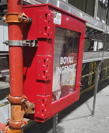 Boîte à boyau incendie — Agnico Eagle Meliadine